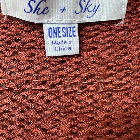 Women’s Oversized Knit Sweater Multicolor Striped V-Neck XL - Picture 9 of 11